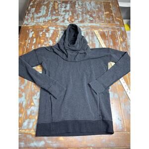 Lululemon Hoodie Womens 8 Gray Pullover Sweater Sweatshirt Thumbholes High Neck